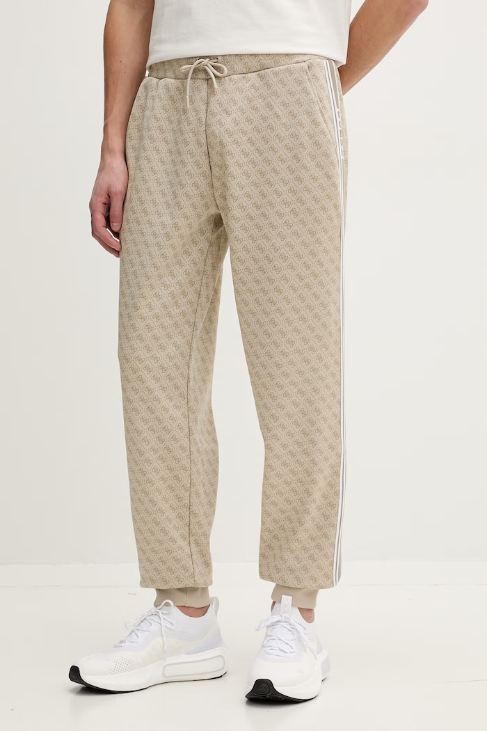Guess pantaloni de trening pentru femei PRIMO tricotaj bej Z5BB19.K2042