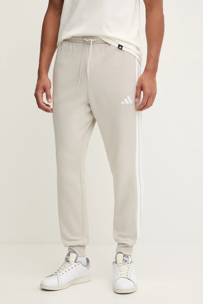 Tepláky adidas Essentials pletenina béžová JE6317