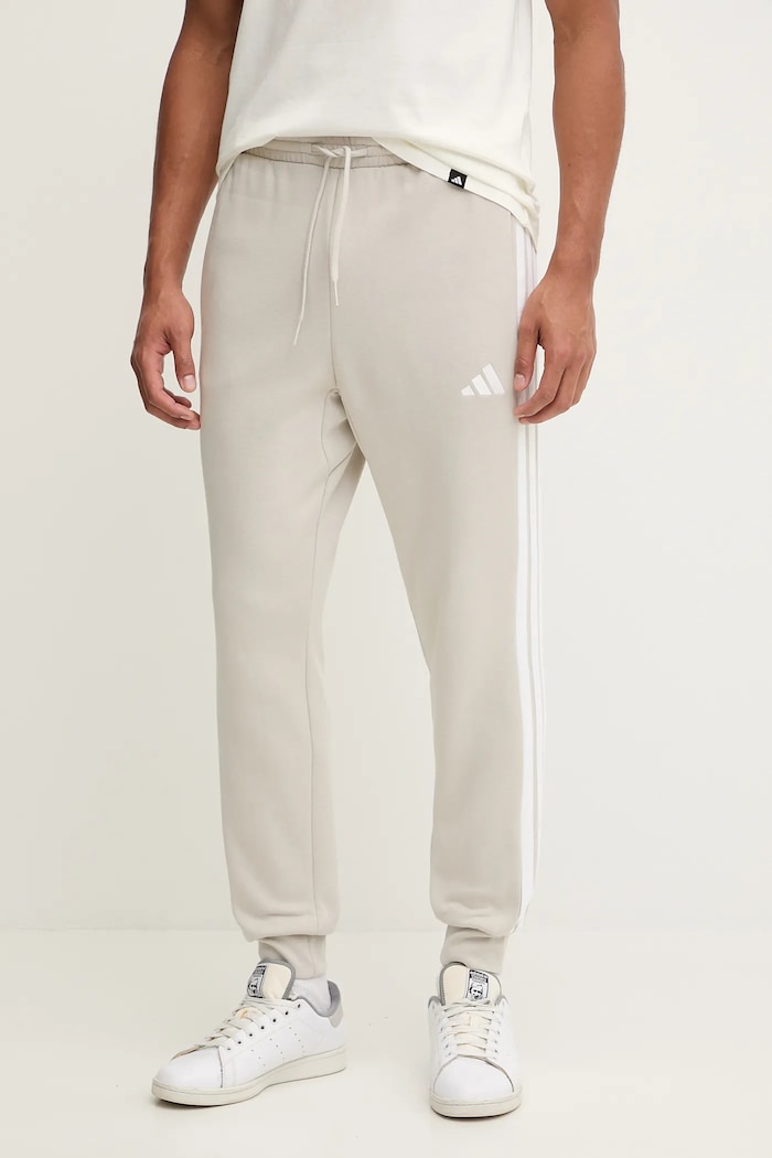 Tepláky adidas Essentials pletenina béžová JE6317