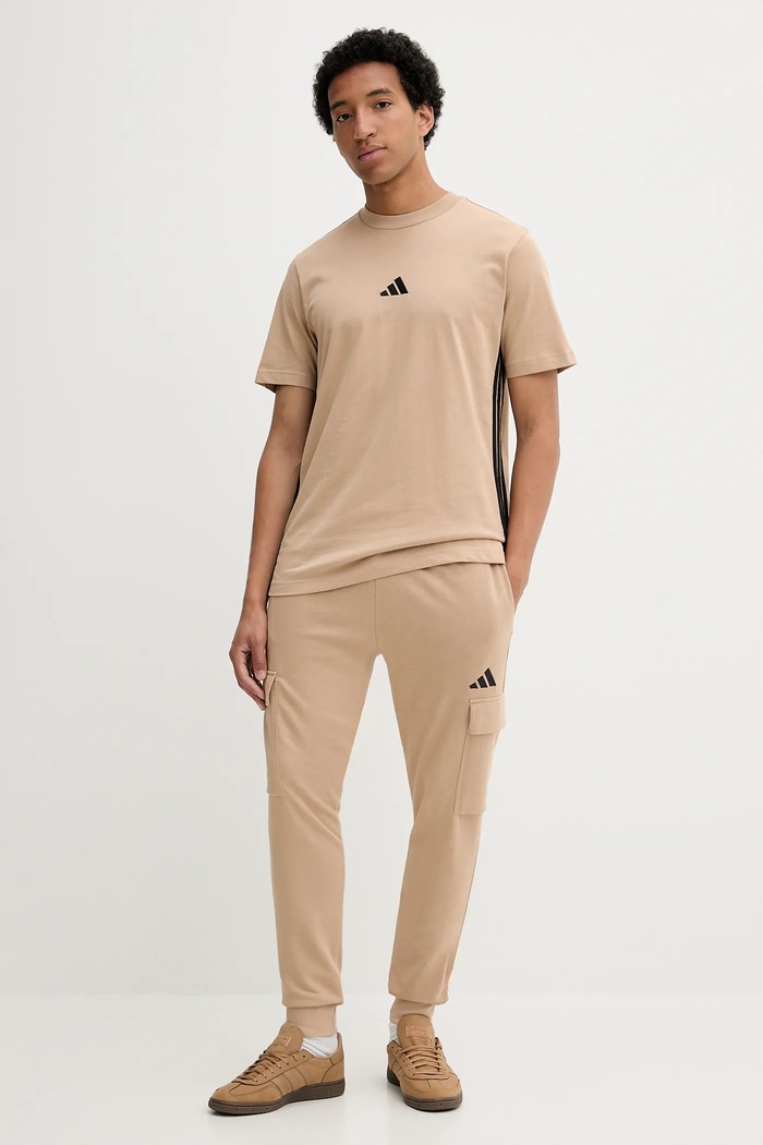 adidas pantaloni de trening Feelcozy JX3332 bej AW25