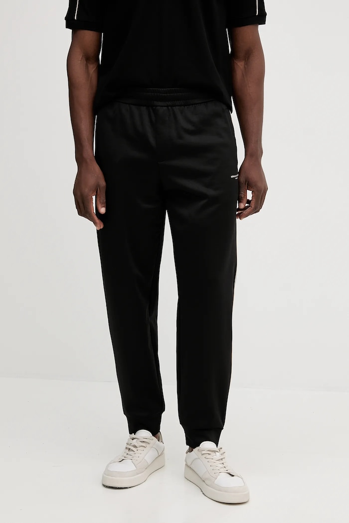 Armani Exchange pantaloni de trening tricotaj negru XM001358.AF16278