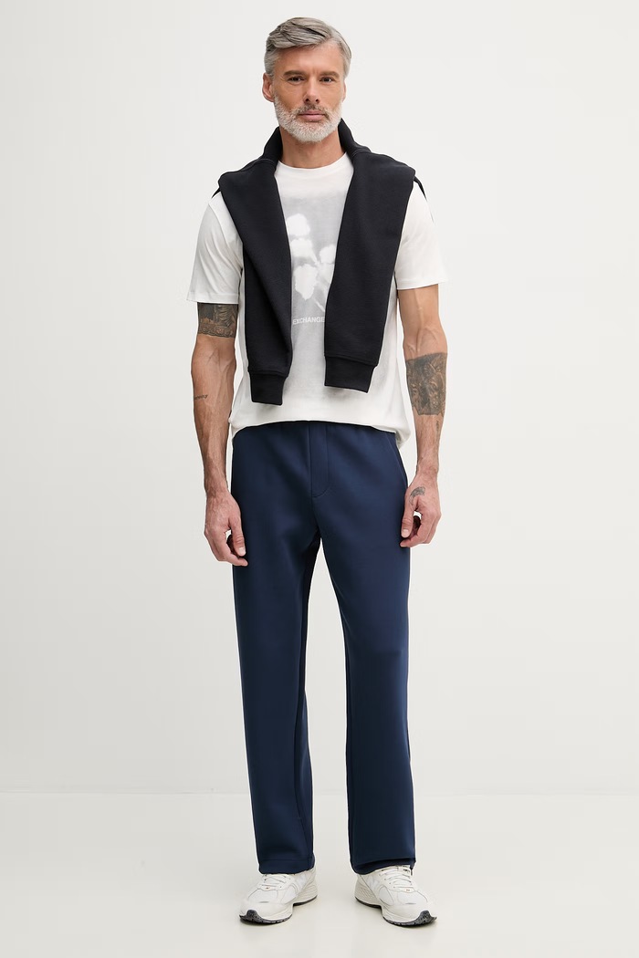 Armani Exchange melegítő férfi pamuttal XM001890.AF10818 sötétkék SS26