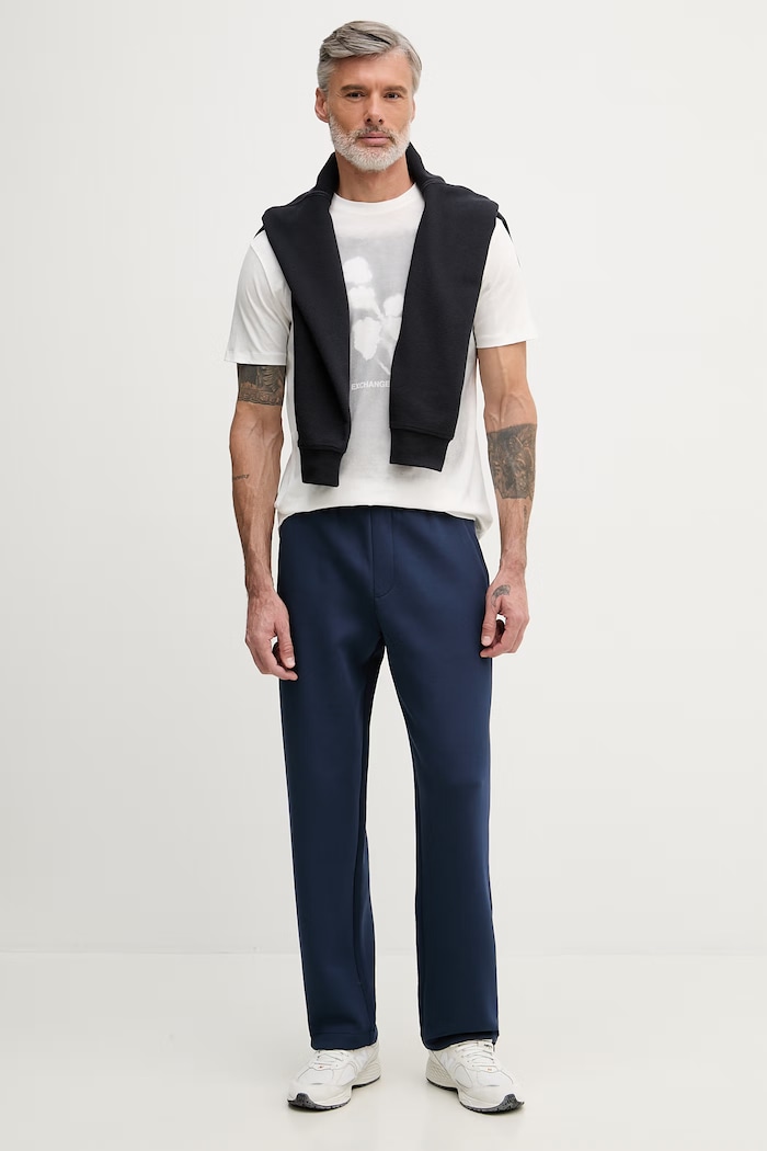 Armani Exchange melegítő férfi pamuttal XM001890.AF10818 sötétkék SS26