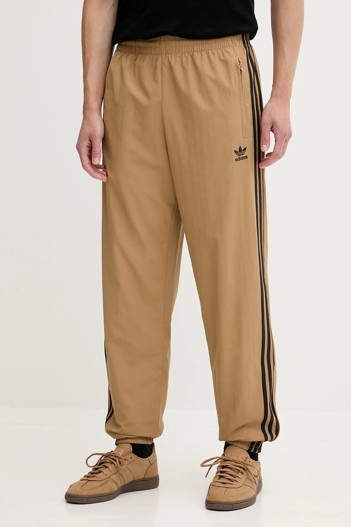 adidas Originals spodnie dresowe Firebird Pants aplikacja beżowy JY1339