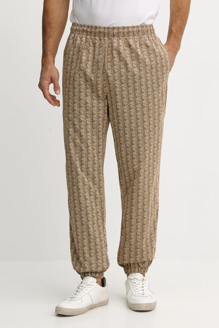 Tepláky Lacoste látka béžová XH8908