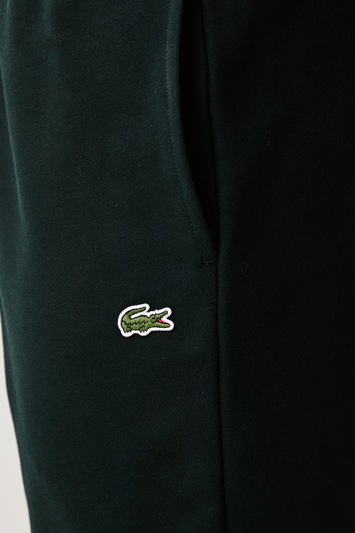Spodnie dresowe męskie bawełniane Lacoste zielony XH9833