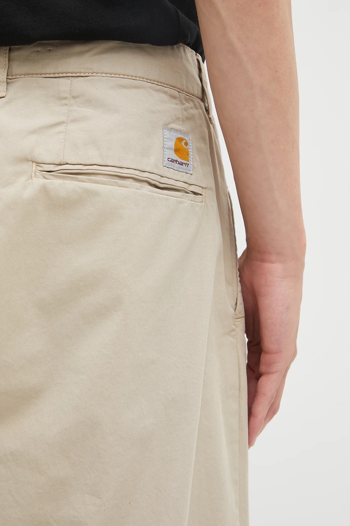 Carhartt WIP pantaloni in cotone Evan beige I035563.G1GD