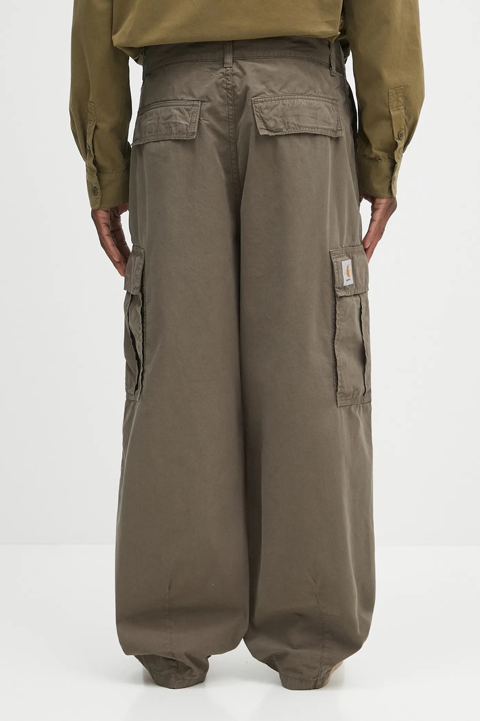 Clothing Carhartt WIP cotton trousers Cole Cargo I035565.2ZZGD green