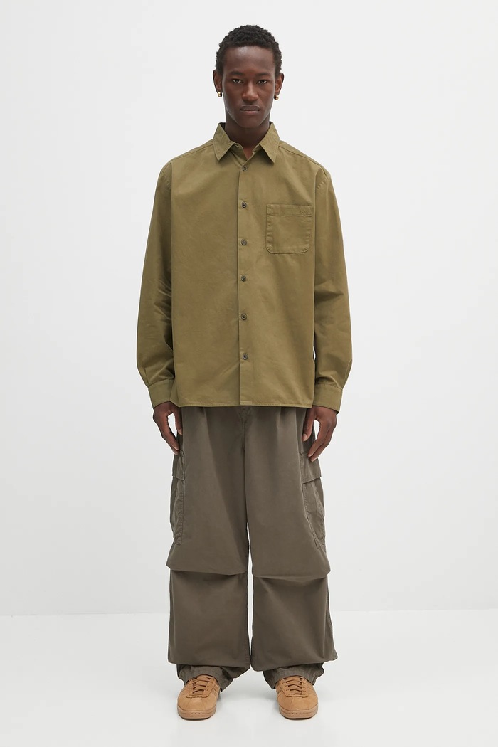 Carhartt WIP cotton trousers Cole Cargo I035565.2ZZGD green
