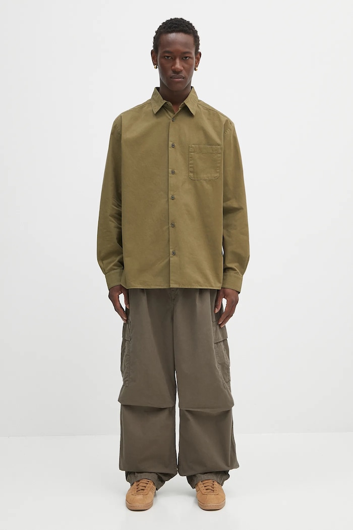 Carhartt WIP cotton trousers Cole Cargo I035565.2ZZGD green