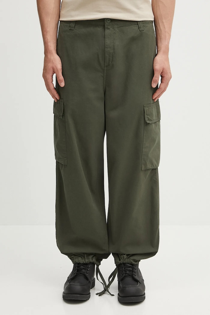 Carhartt WIP cotton trousers Kade Cargo cotton green I035564.2ZXGD