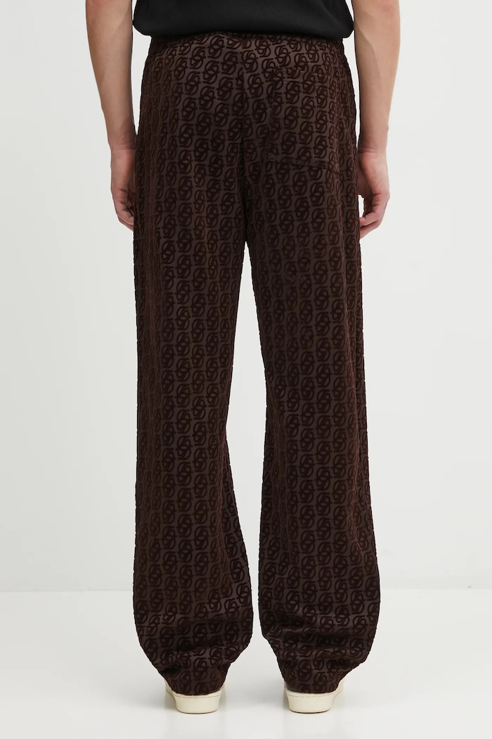 Odzież Drôle de Monsieur Spodnie Le Pantalon SurvÍtement Monogramme I.SP008.PL159 brązowy