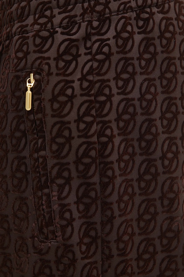Spodnie Le Pantalon SurvÍtement Monogramme Drôle de Monsieur I.SP008.PL159 brązowy