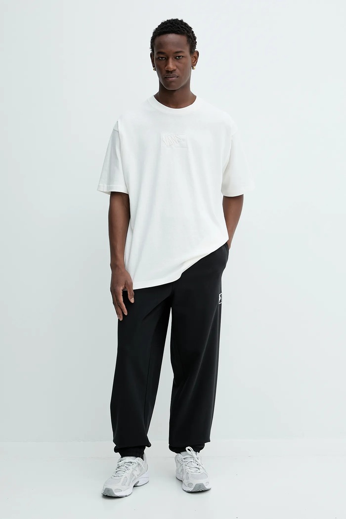 Vans spodnie dresowe bawełniane VN000RAXBLK1 czarny AW25
