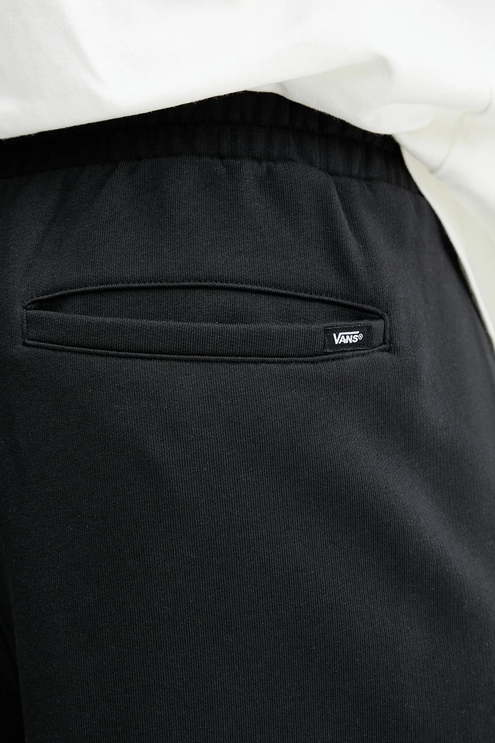 Vans spodnie dresowe bawełniane czarny VN000RAXBLK1