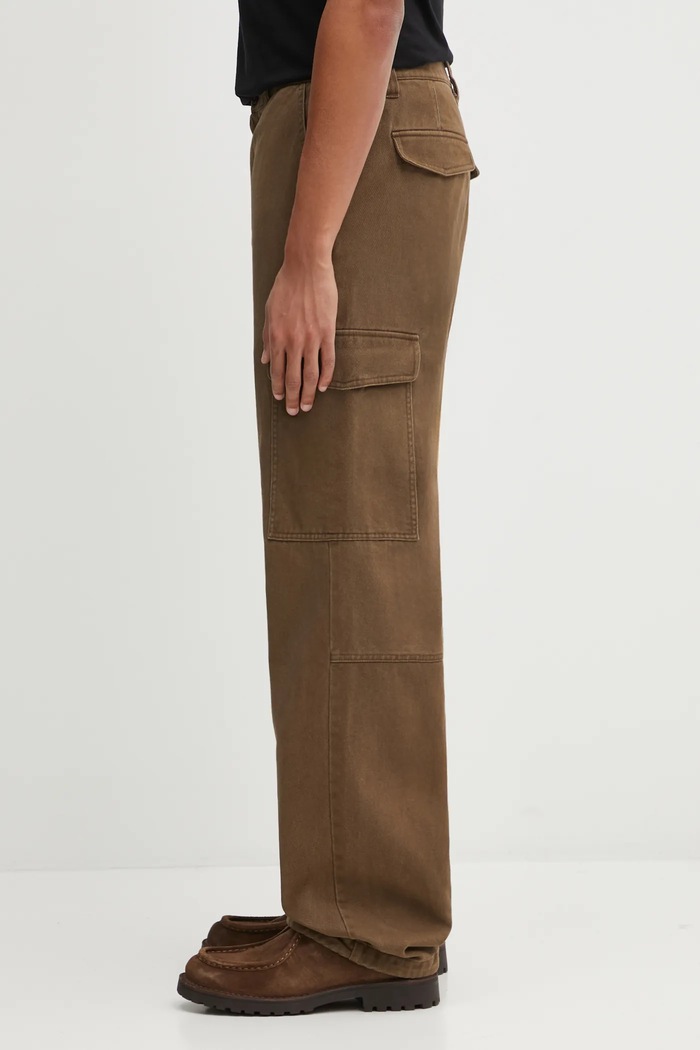 Axel Arigato pantaloni de bumbac Abbot cargo A3309002 maro AW25