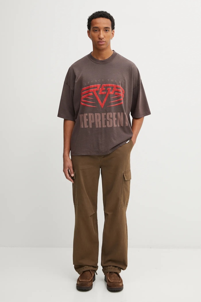Axel Arigato pantaloni de bumbac Abbot cargo A3309002 maro