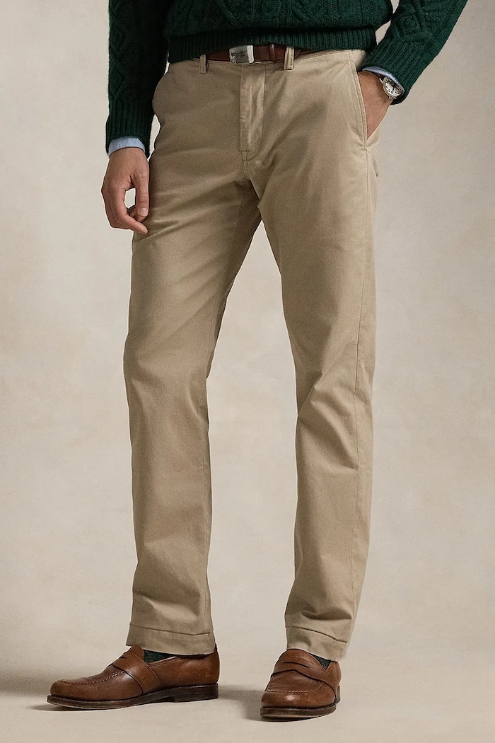 Nohavice Polo Ralph Lauren s elastanom béžová 710687424