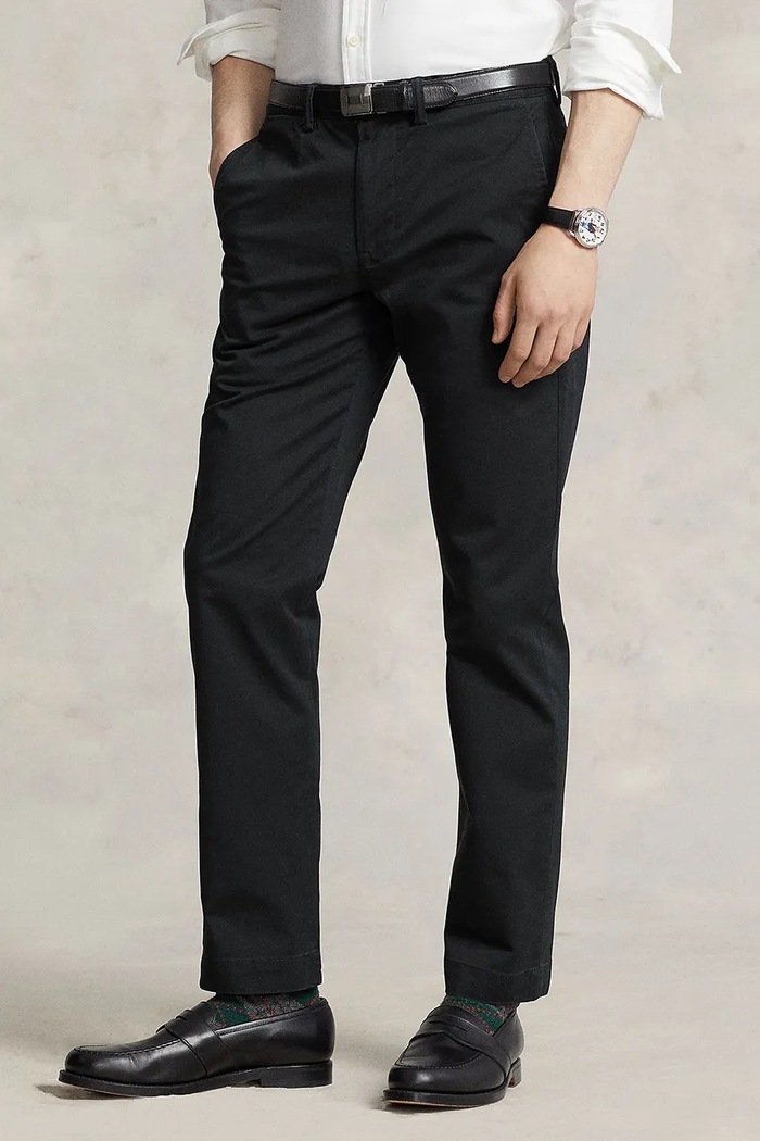 Παντελόνι Polo Ralph Lauren 710687424 μαύρο SS26