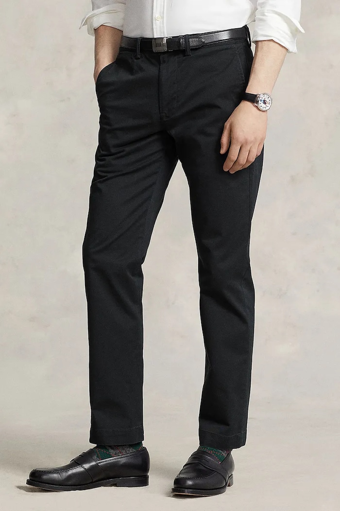Παντελόνι Polo Ralph Lauren 710687424 μαύρο SS26