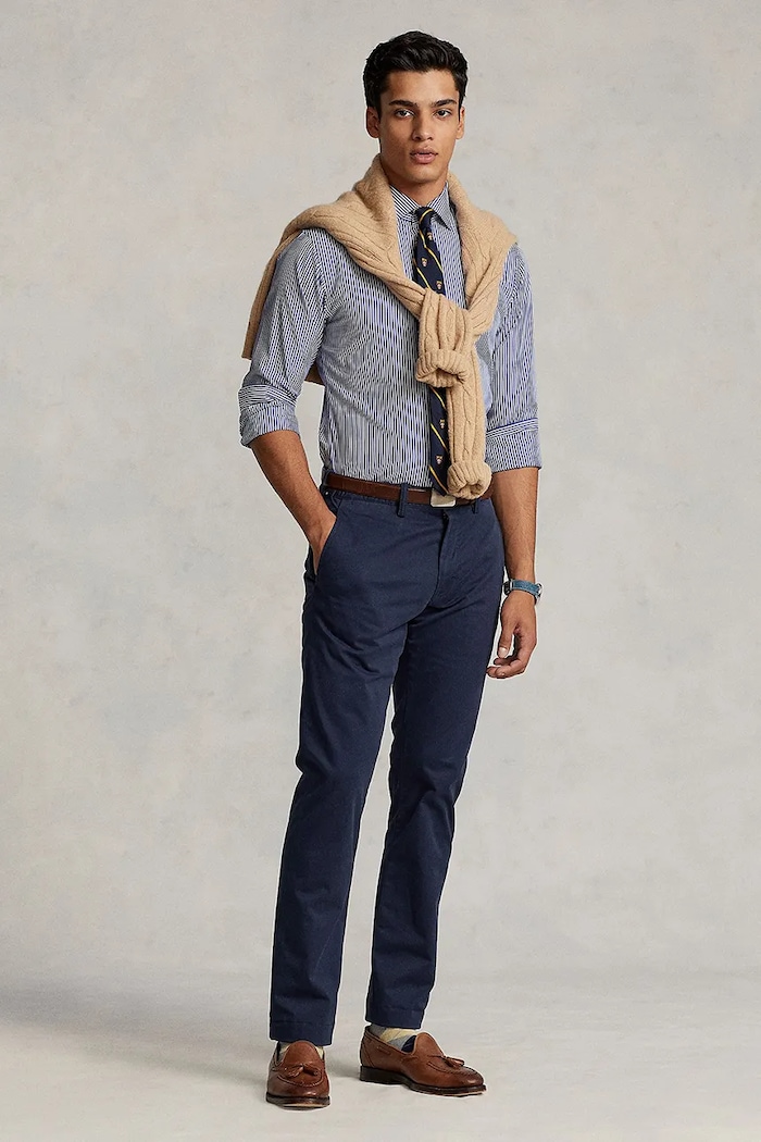 Oblečenie Nohavice Polo Ralph Lauren 710778778 tmavomodrá