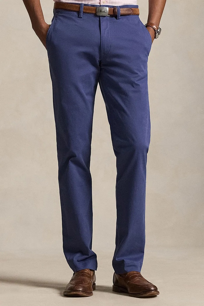 Polo Ralph Lauren spodnie chinos męskie z bawełną granatowy 710704176