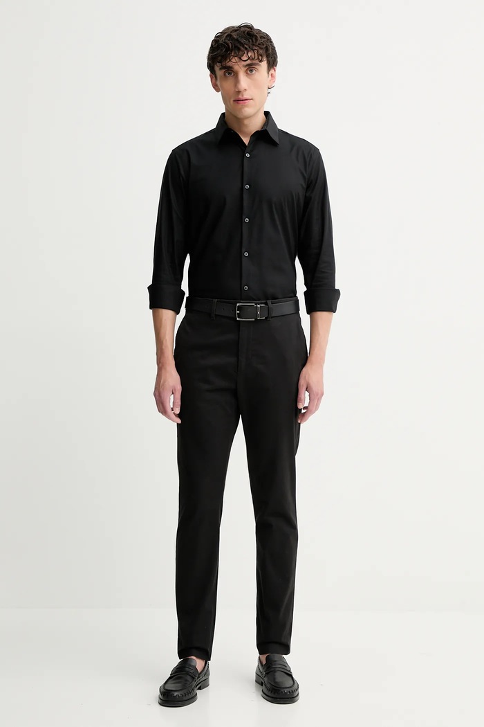 Nohavice Calvin Klein LV04LD614G čierna AW25