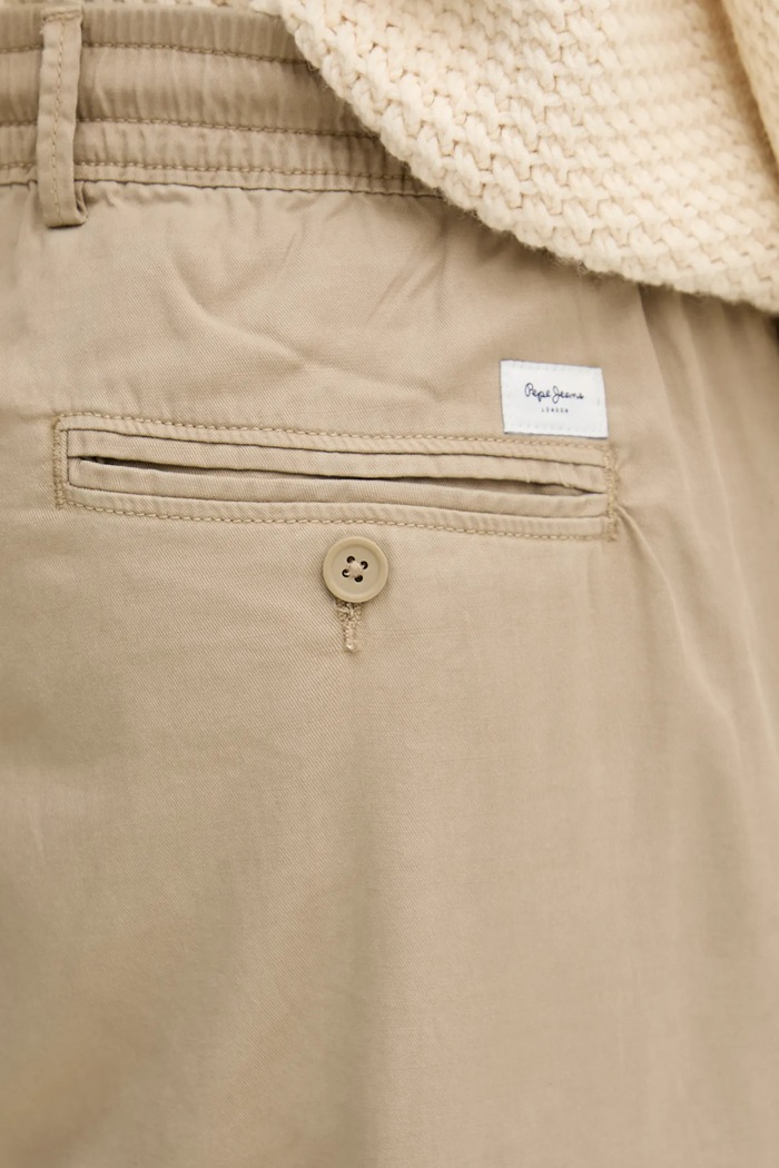 Pepe Jeans spodnie beżowy PM2100005