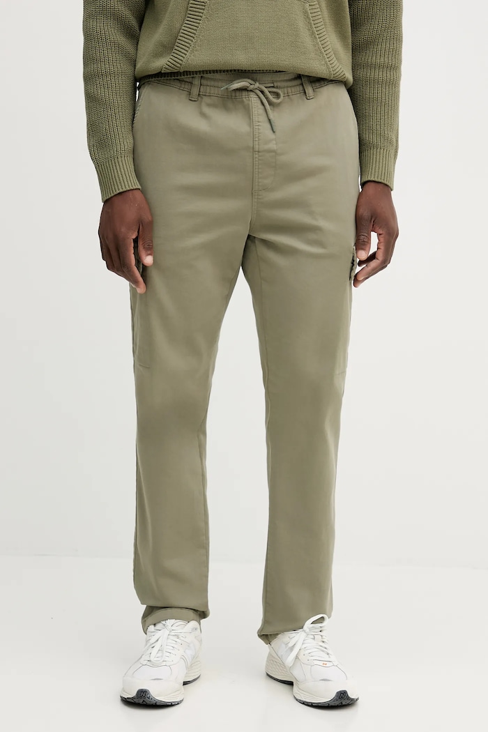 Pepe Jeans nadrág elasztánnal zöld PM211725