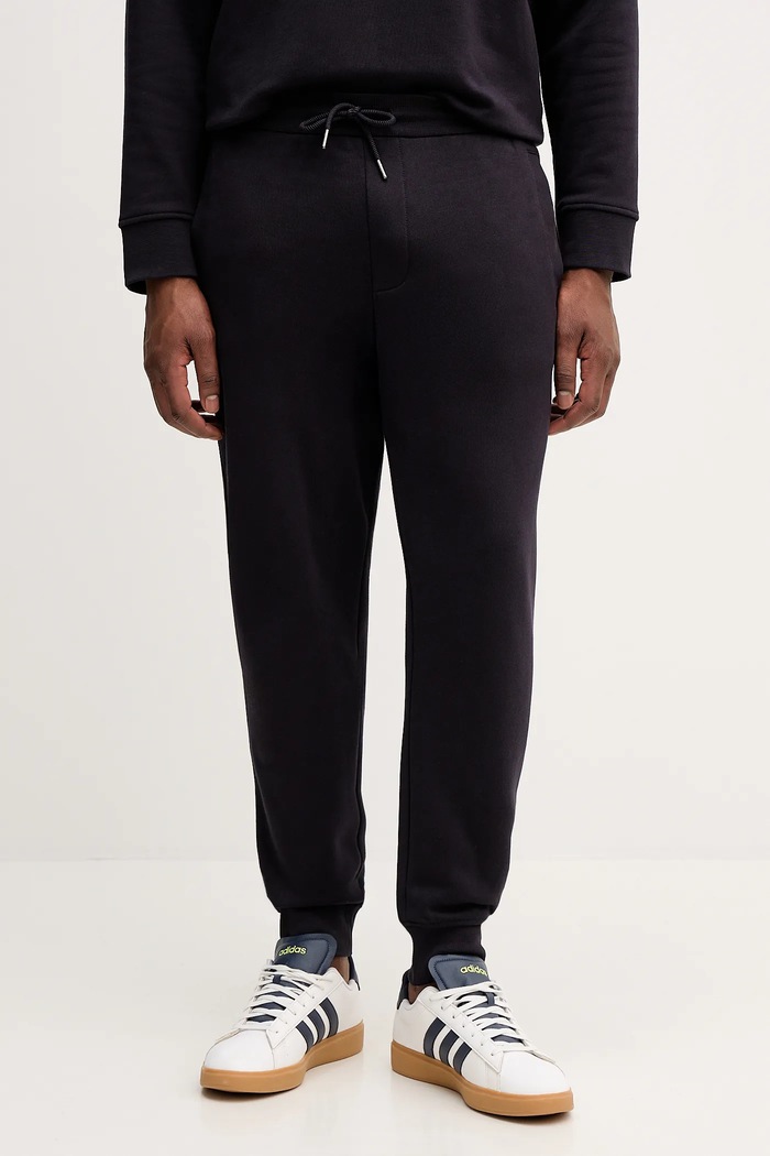 Bombažen spodnji del trenirke Armani Exchange Pletenina mornarsko modra XM001041.AF10830