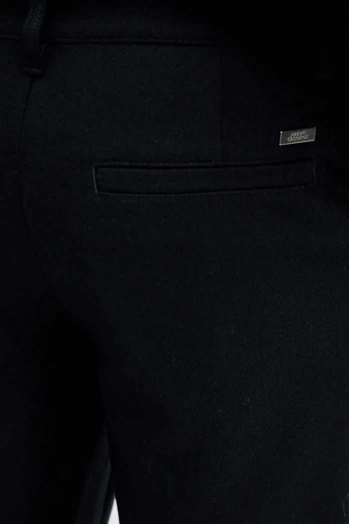 Vlněné kalhoty Armani Exchange námořnická modř XM001856.AF16644