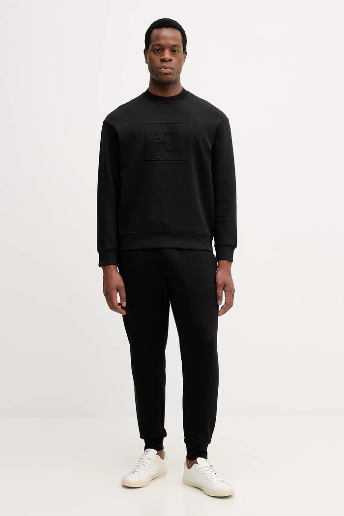 Armani Exchange pantaloni de trening XM001886.AF10818 negru AW25
