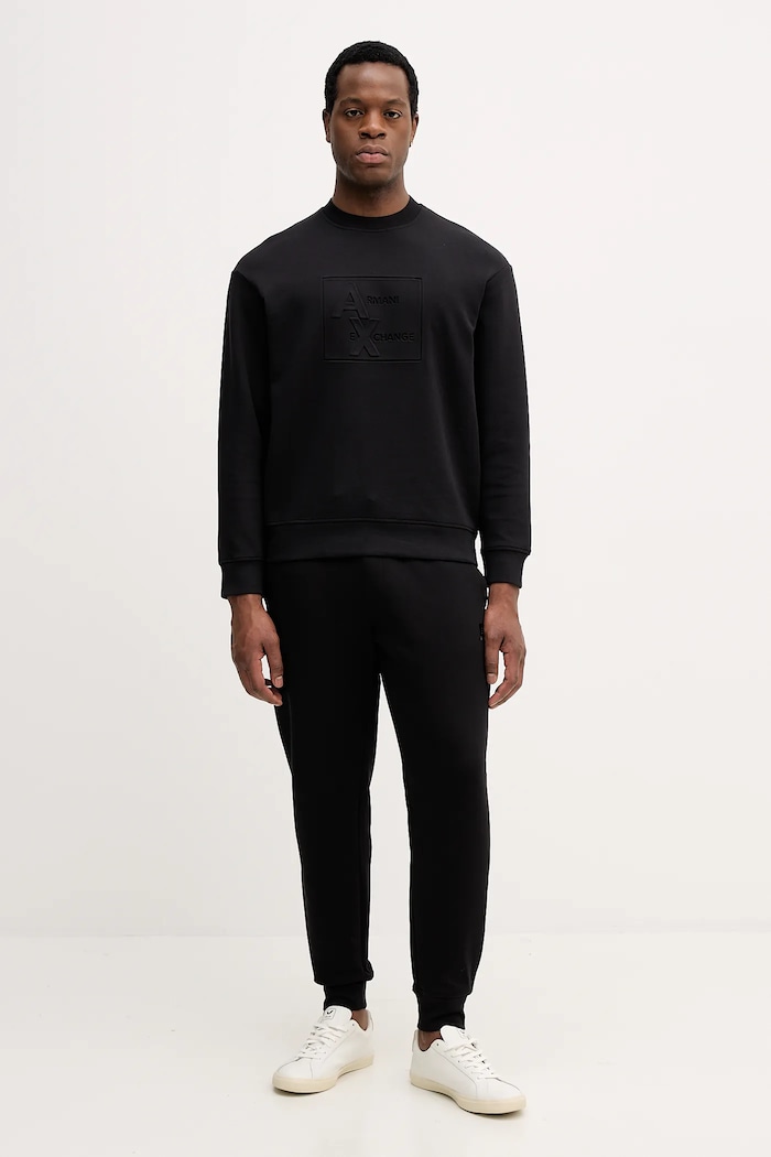 Armani Exchange pantaloni de trening XM001886.AF10818 negru AW25