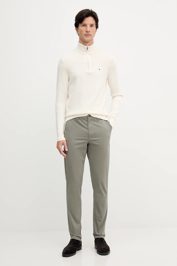 Nohavice Tommy Hilfiger MW0MW39700 sivá AW25