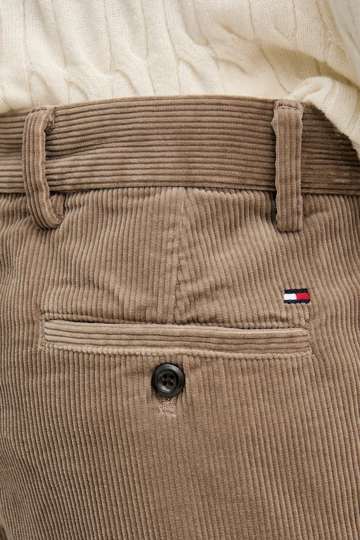 Menčestrové nohavice Tommy Hilfiger béžová MW0MW40334