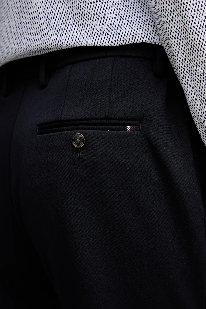 Hlače Tommy Hilfiger mornarsko plava MW0MW39734