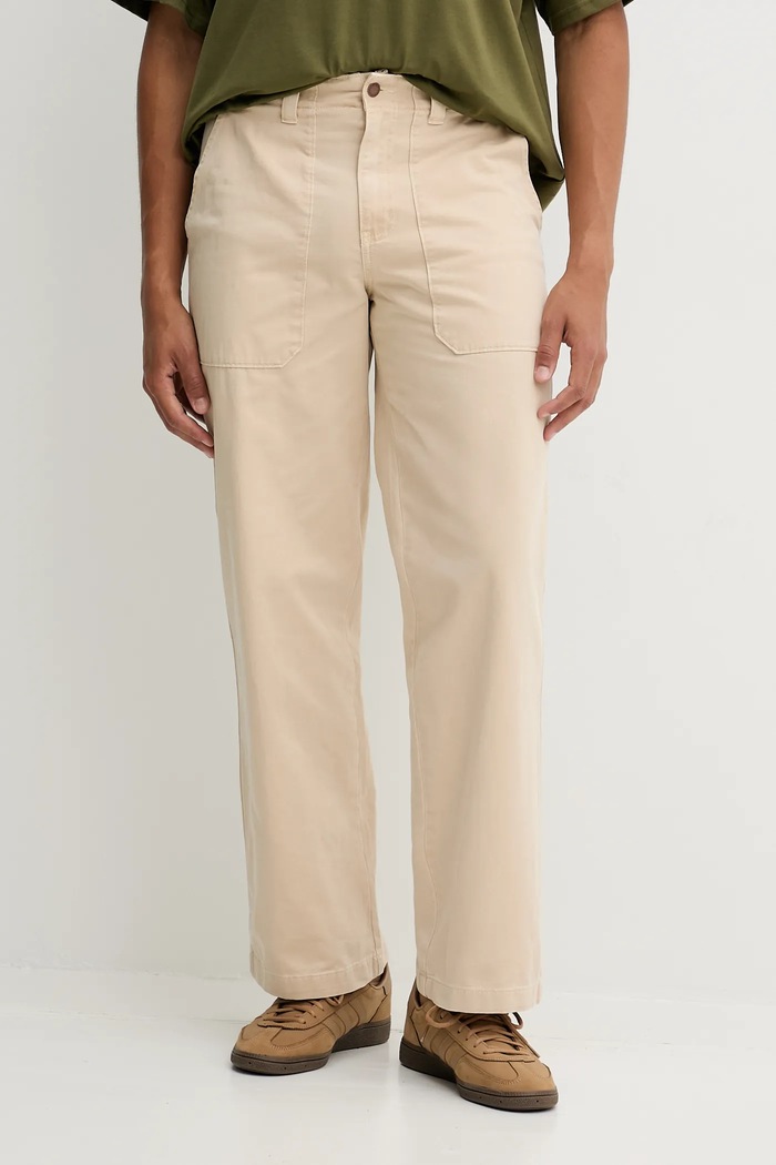 Bavlněné kalhoty Dickies látka béžová DK0A87PI