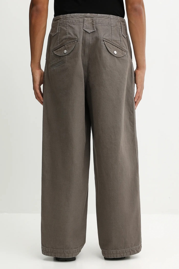Abbigliamento Kenzo pantaloni in cotone Double Knee Pant FF65PA2469GU marrone