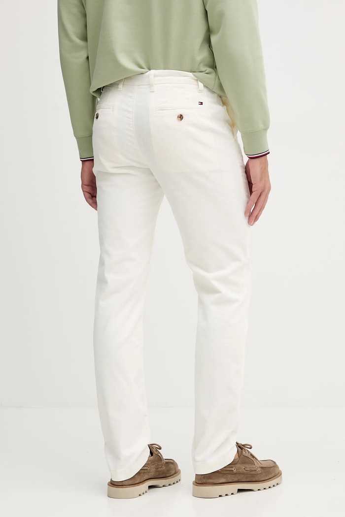 Oblečenie Menčestrové nohavice Tommy Hilfiger MW0MW40267 béžová
