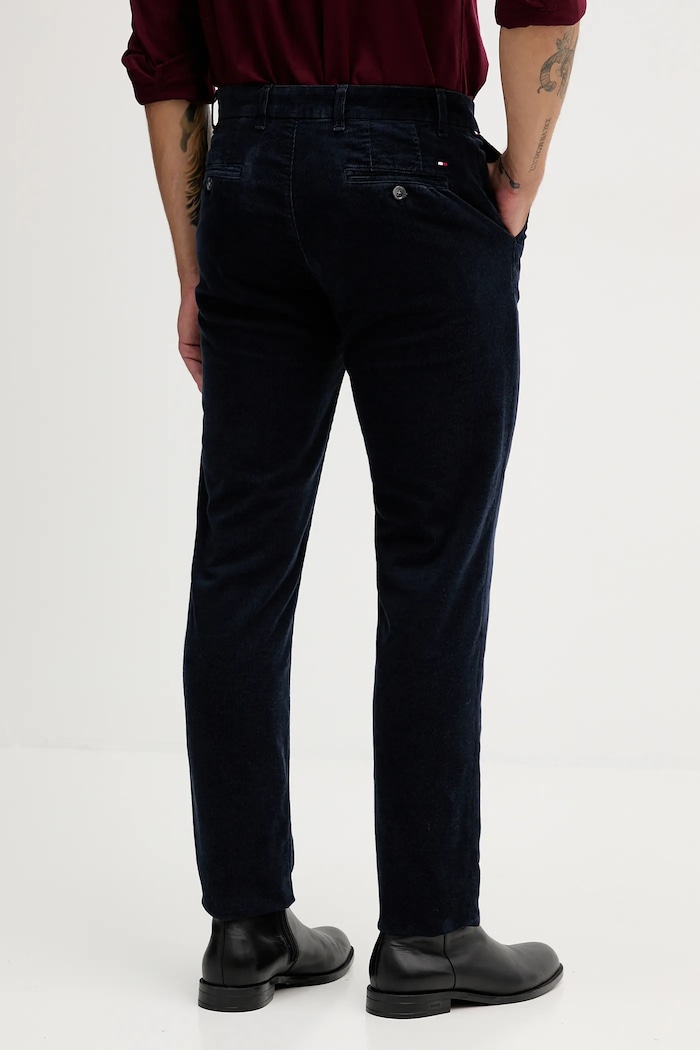 Îmbrăcăminte Tommy Hilfiger pantaloni de catifea cord MW0MW40267 bleumarin