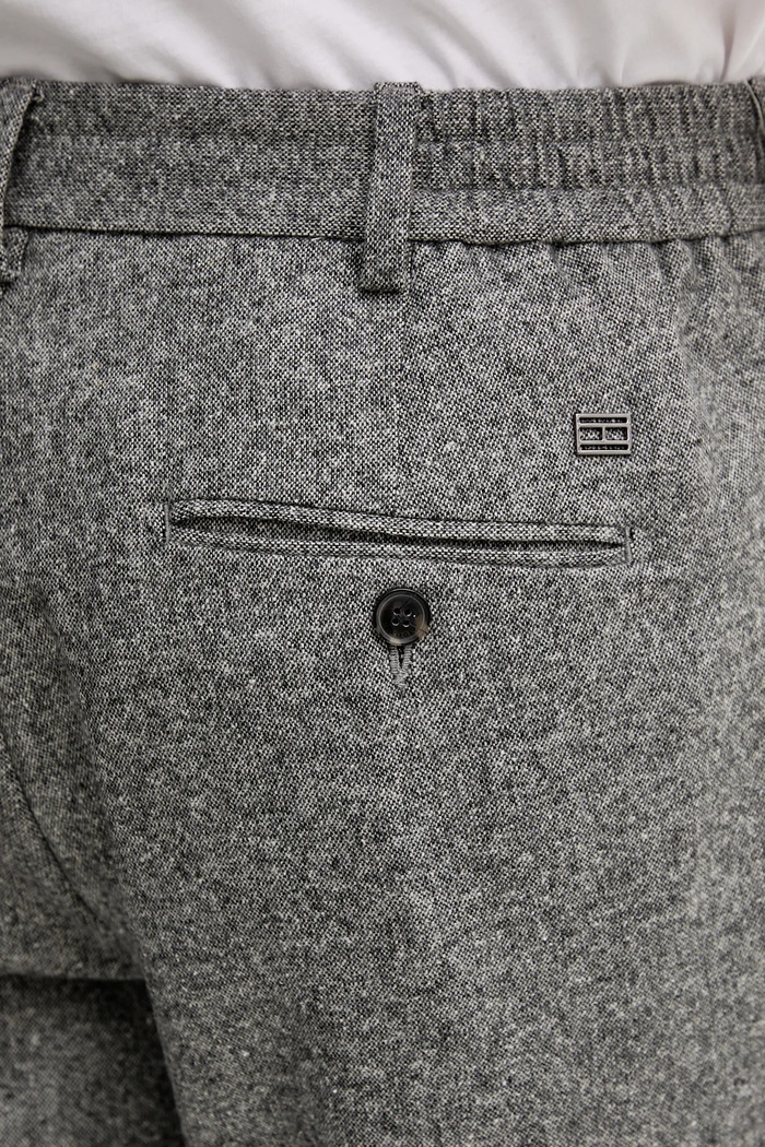 Tommy Hilfiger pantaloni cu lână gri MW0MW41340
