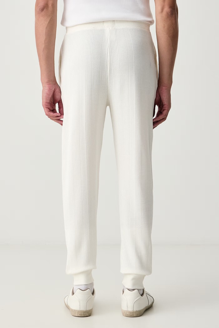 Oblačila BOSS Loungewear hlače moške z bombažem Structure Pants 50540577 bež
