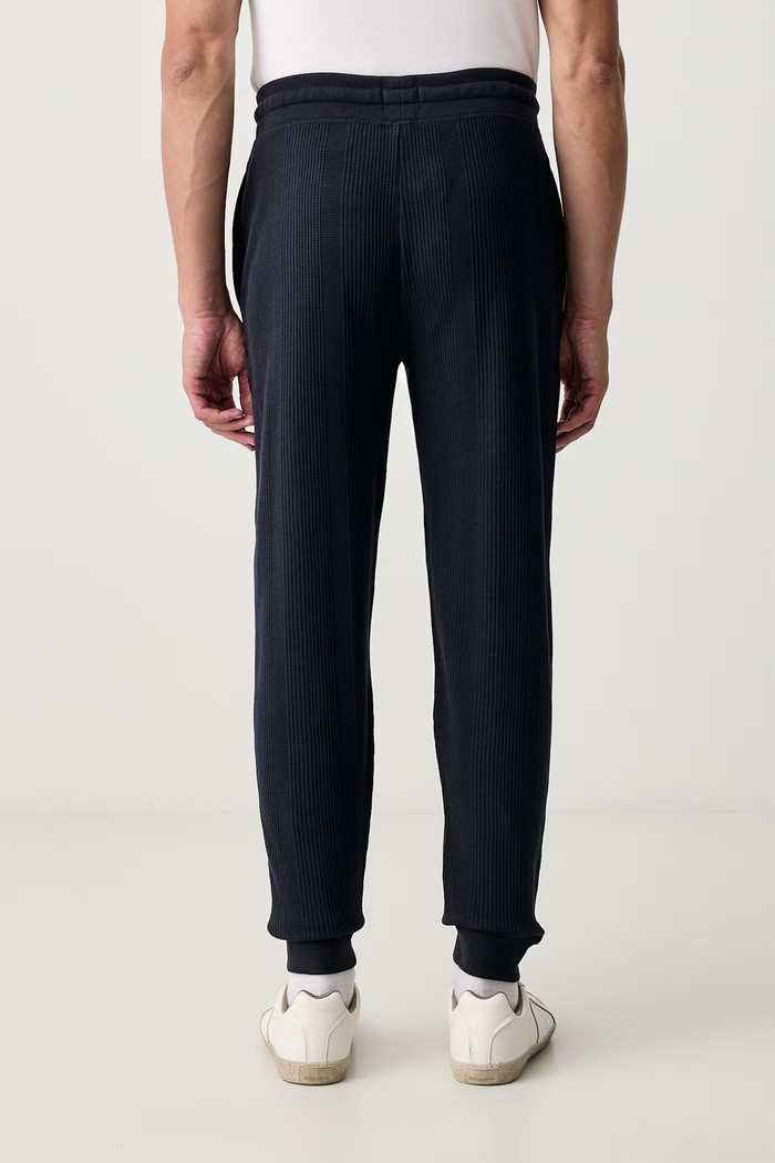 Oblačila BOSS Loungewear hlače moške z bombažem Structure Pants 50540577 mornarsko modra