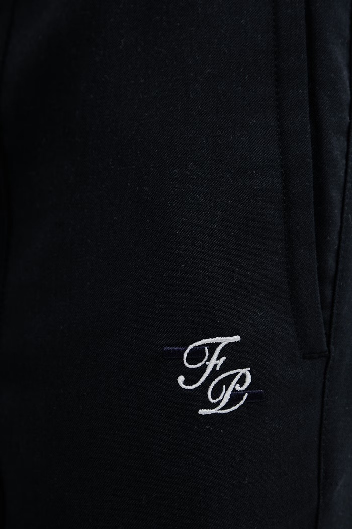 Filling Pieces pantaloni de lână Coach Twill Wool bleumarin 422550500247