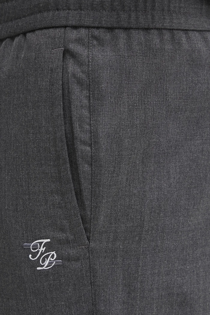 Hlače s vunom Filling Pieces Coach Twill Wool 422550500247 siva