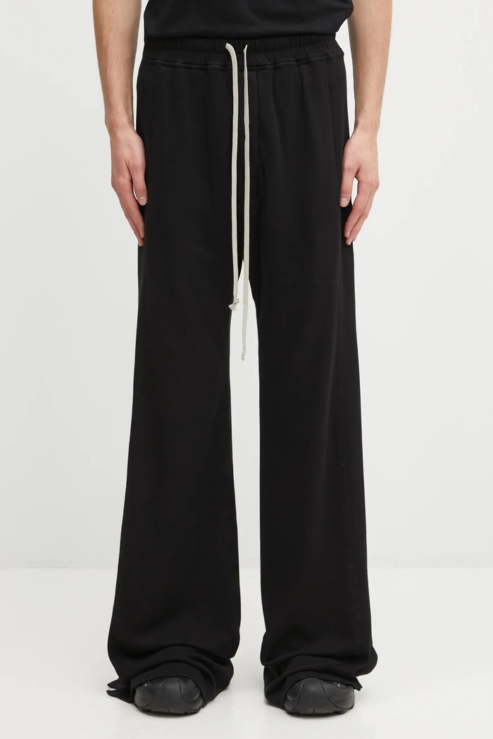 Бавовняні спортивні штани Rick Owens DRKSHDW Pusher Pants гладкий чорний DU02E7393.JDB