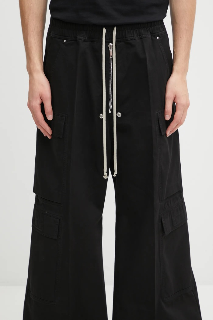 Штани Rick Owens DRKSHDW Double Cargo Jumbo Belas чорний DU02E7398.TW