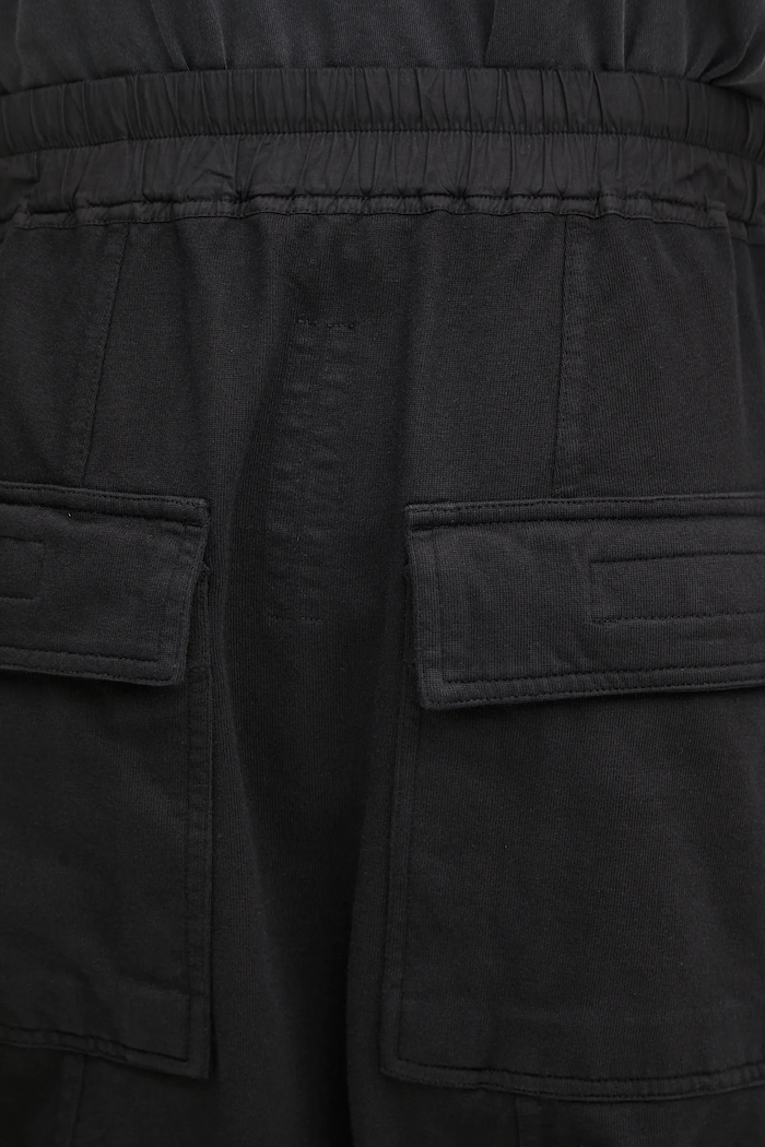 Rick Owens DRKSHDW cotton joggers Prisoner Drawstring black DU02E7395.RIG