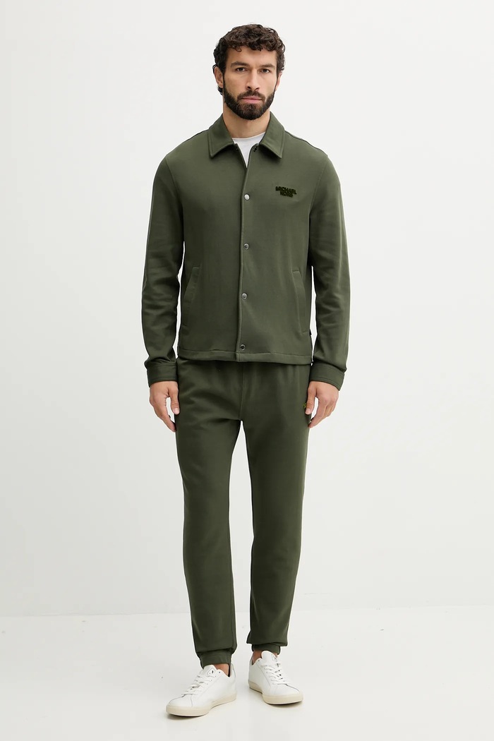 Tepláky Michael Kors CF552885MF zelená AW25