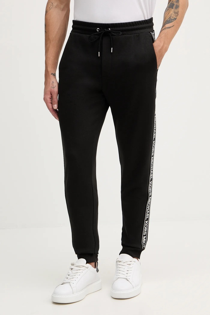 Michael Kors pantaloni de trening tricotaj negru CF5524J5MF